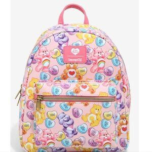 LOUNGEFLY Care Bears Valentine's Day Hearts Mini Backpack nwt